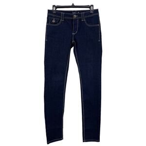 Papaya Sz 5 Dark Wash Slim Skinny Leg Jeans Cotton Stretch Denim Style P2020